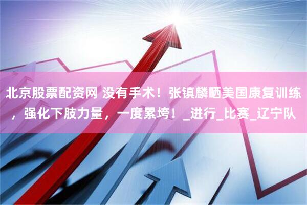 北京股票配资网 没有手术！张镇麟晒美国康复训练，强化下肢力量，一度累垮！_进行_比赛_辽宁队